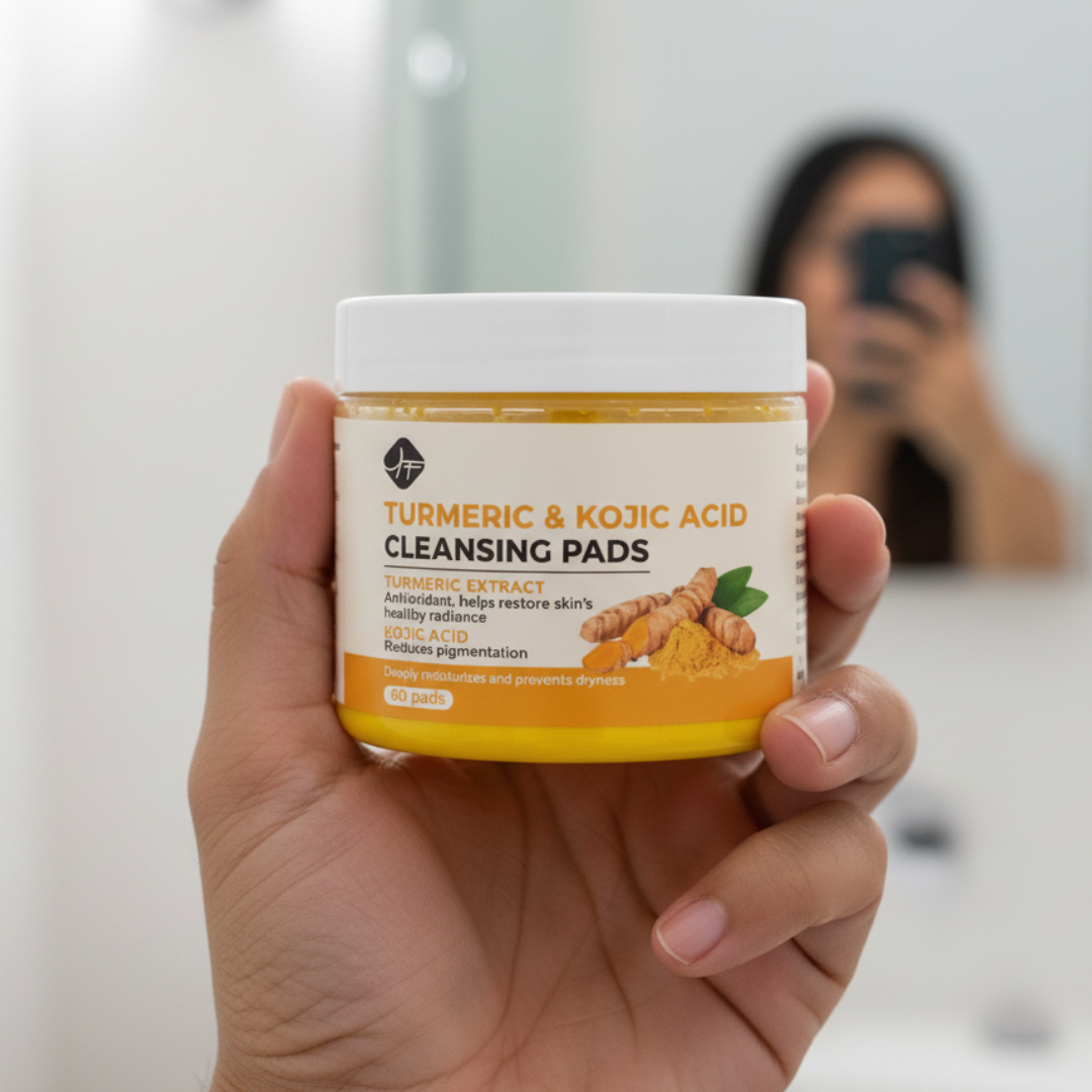 Turmeric cleaning pads